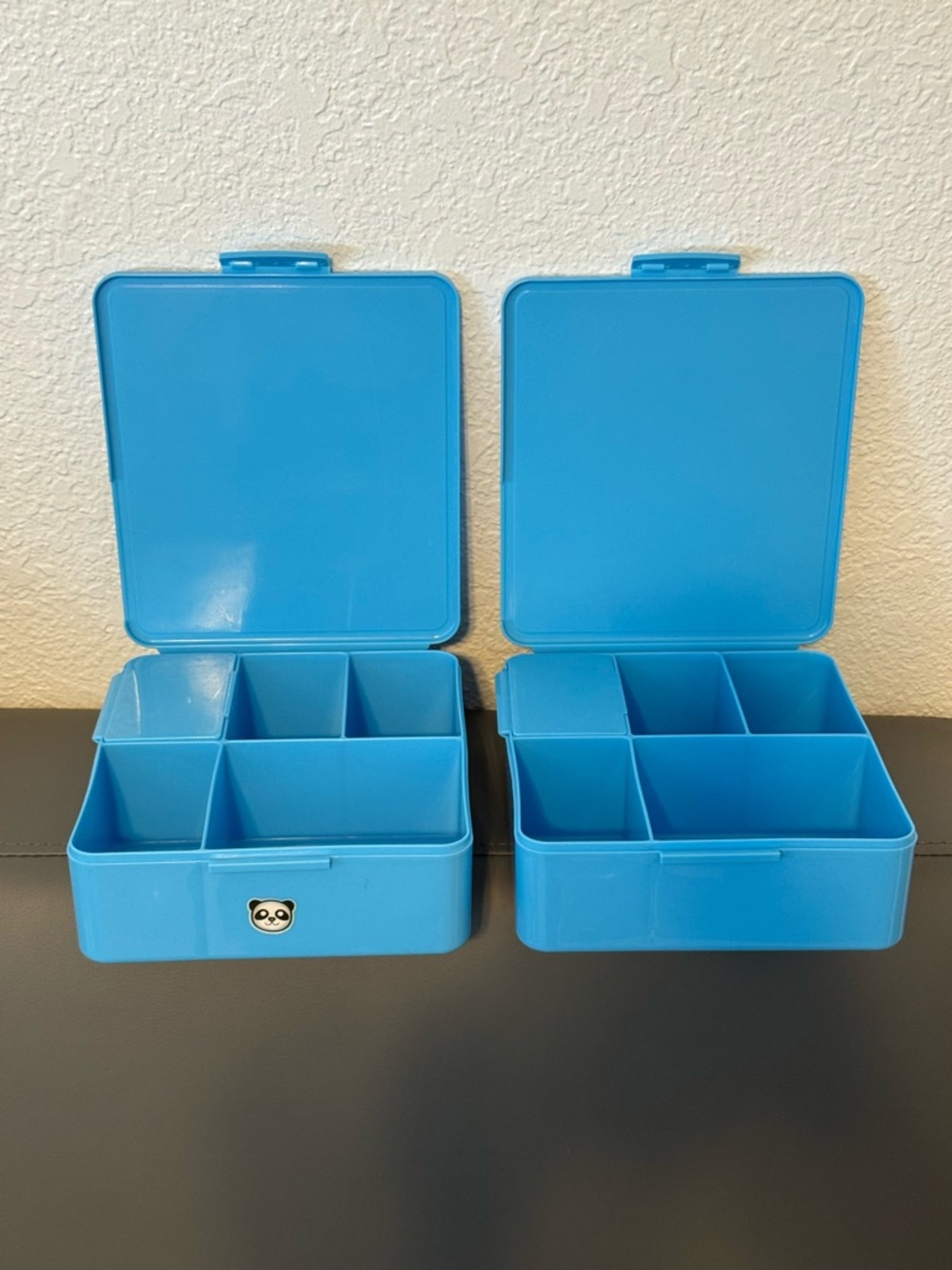 Blue Pottery Barn Kids Lunch Containers